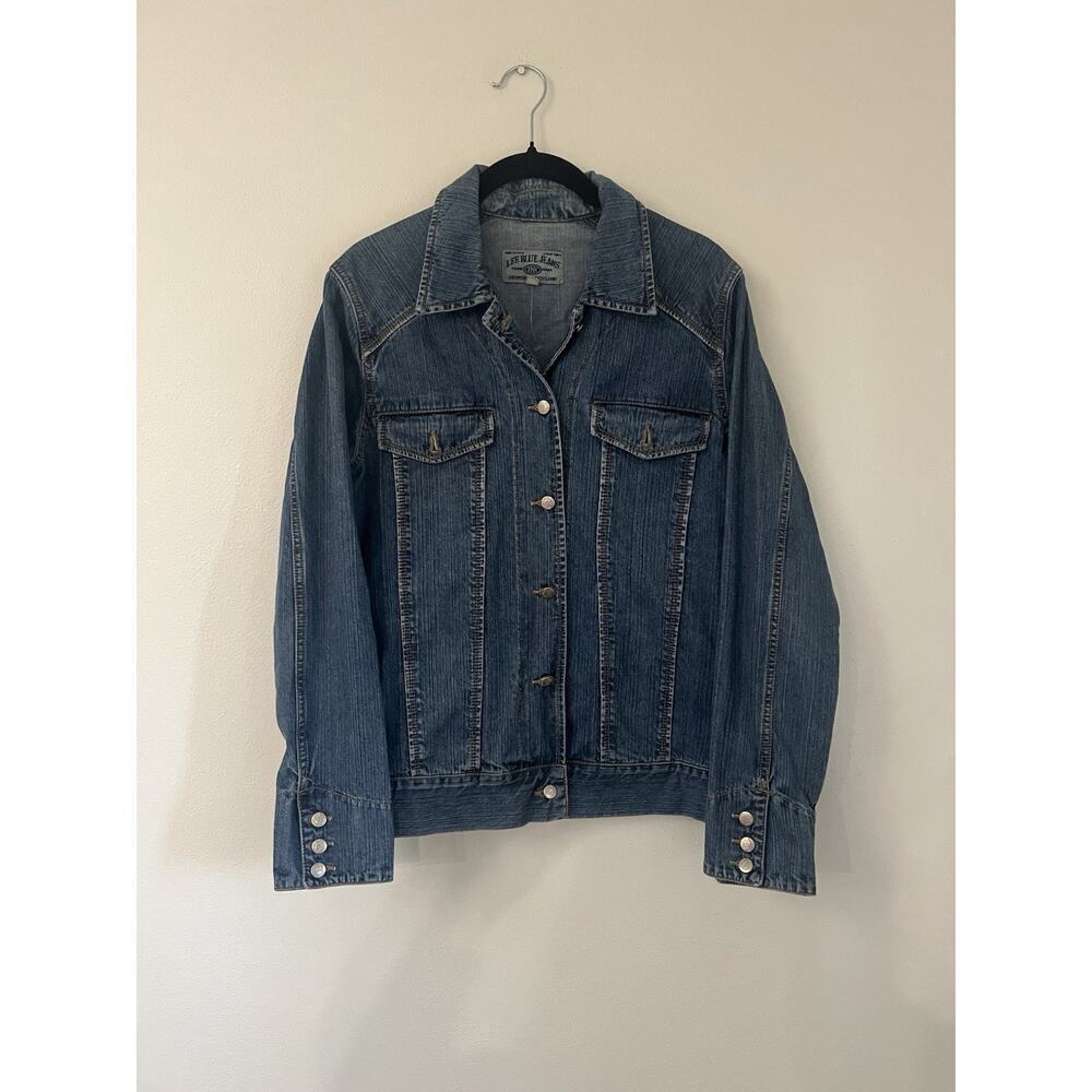Vintage Y2K Lee Blue Jeans Riders Women’s Denim Jacket Size M Western